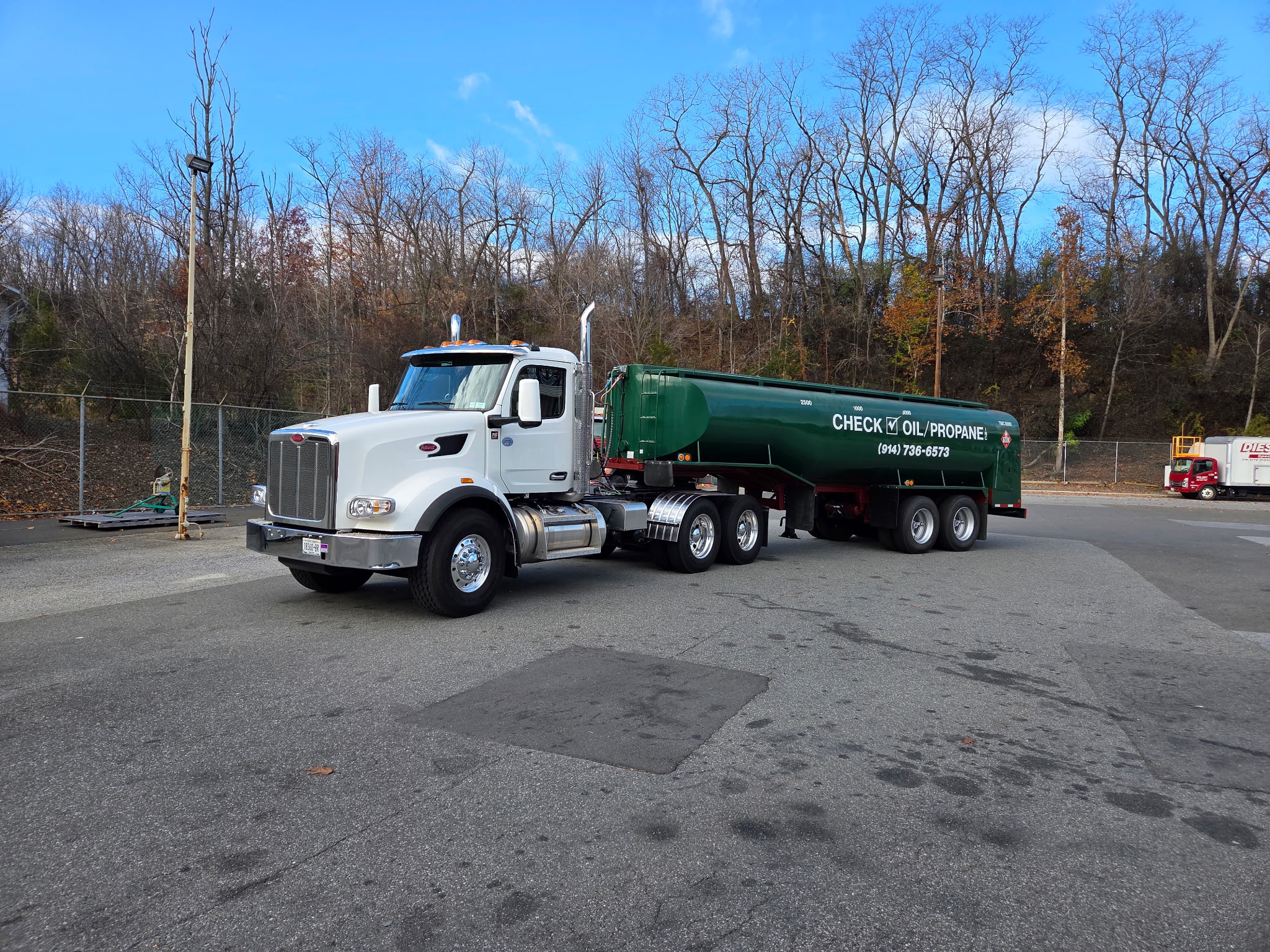 Check Oil and Propane delivery truck