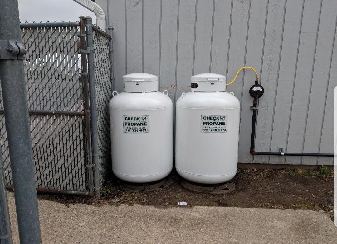 Propane tanks supplied by Check Oil and Propane